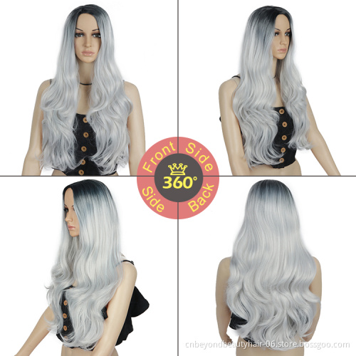 body wave Synthetic Hair Wigs Long wave wigs